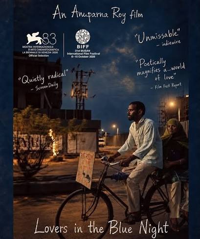 Lovers in the Blue Night poster